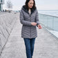 Mid-Length Fleece-Lined Puffer Jacket with Hood
