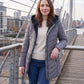 Mid-Length Fleece-Lined Puffer Jacket with Hood