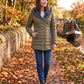 Mid-Length Fleece-Lined Puffer Jacket with Hood