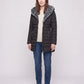 Mid-Length Fleece-Lined Puffer Jacket with Hood