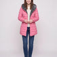 Mid-Length Fleece-Lined Puffer Jacket with Hood