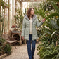 Mid-Length Fleece-Lined Puffer Jacket with Hood