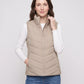 Fitted Sleeveless Puffer Gilet