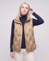 Satin Diamond-Quilted Puffer Gilet