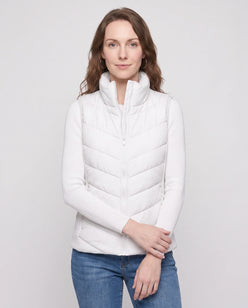 Fitted Sleeveless Puffer Gilet