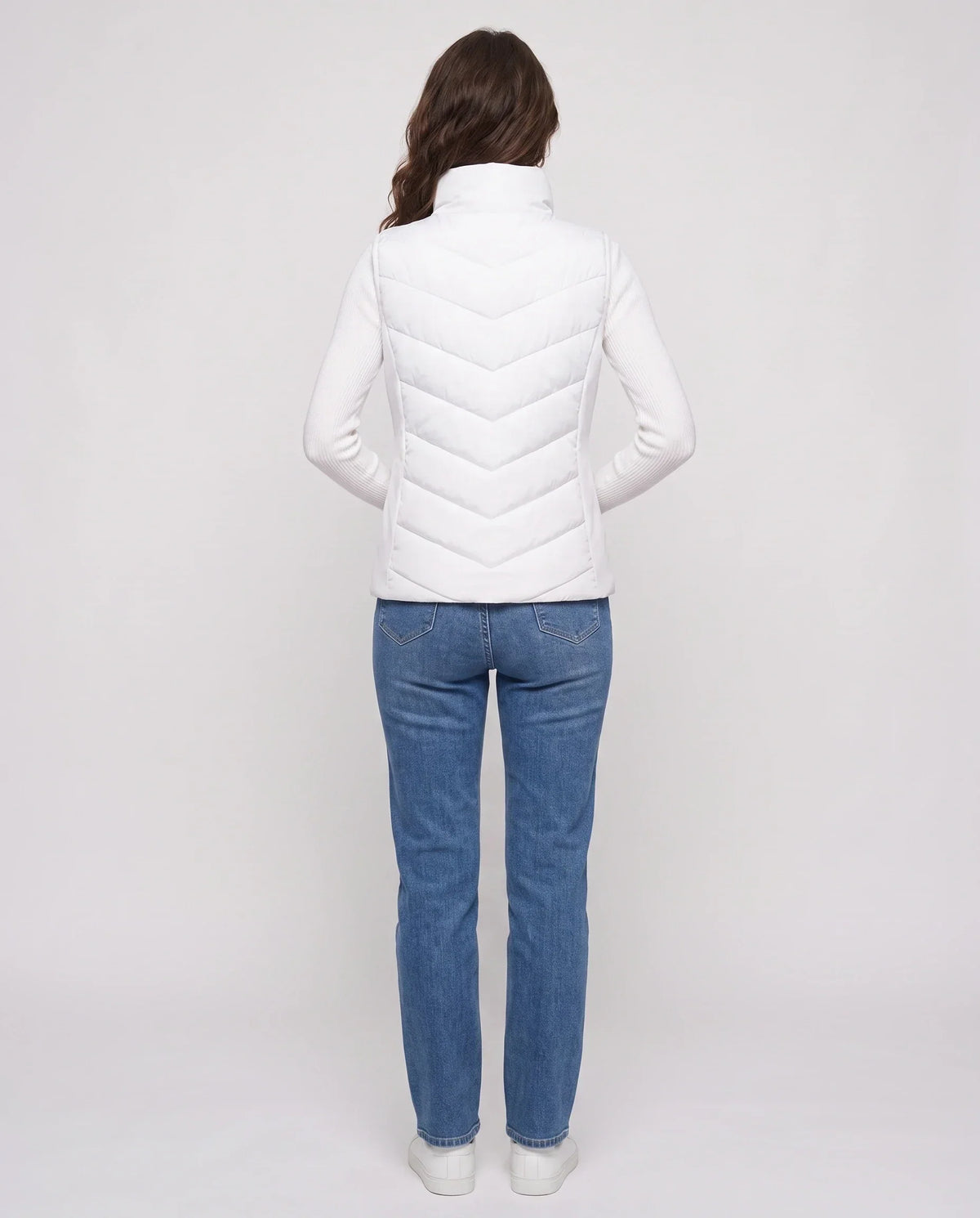 Fitted Sleeveless Puffer Gilet