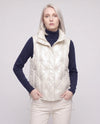 Satin Diamond-Quilted Puffer Gilet
