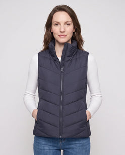 Fitted Sleeveless Puffer Gilet