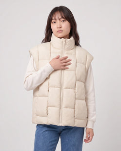 Oversized Quilted Puffer Gilet