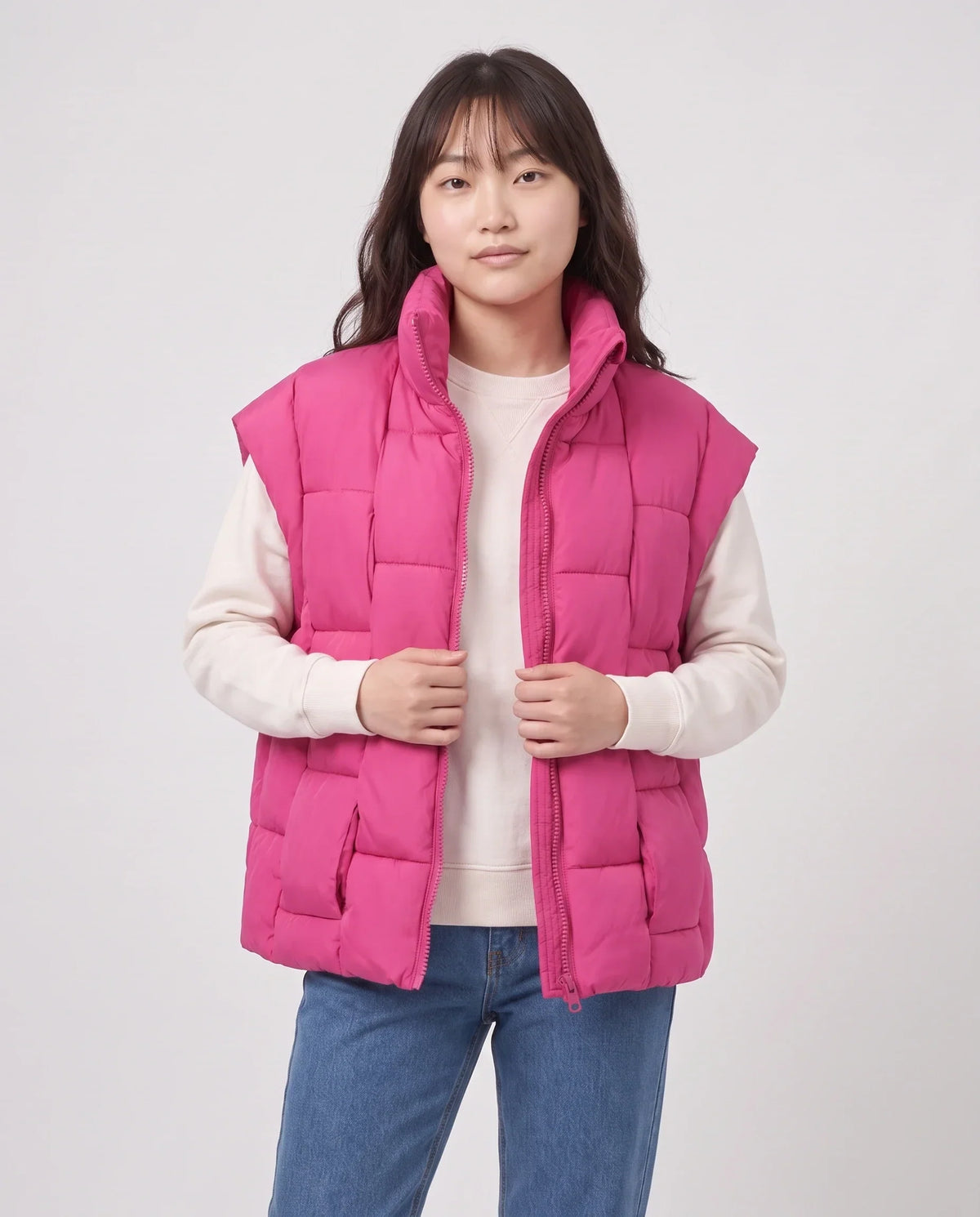 Oversized Quilted Puffer Gilet