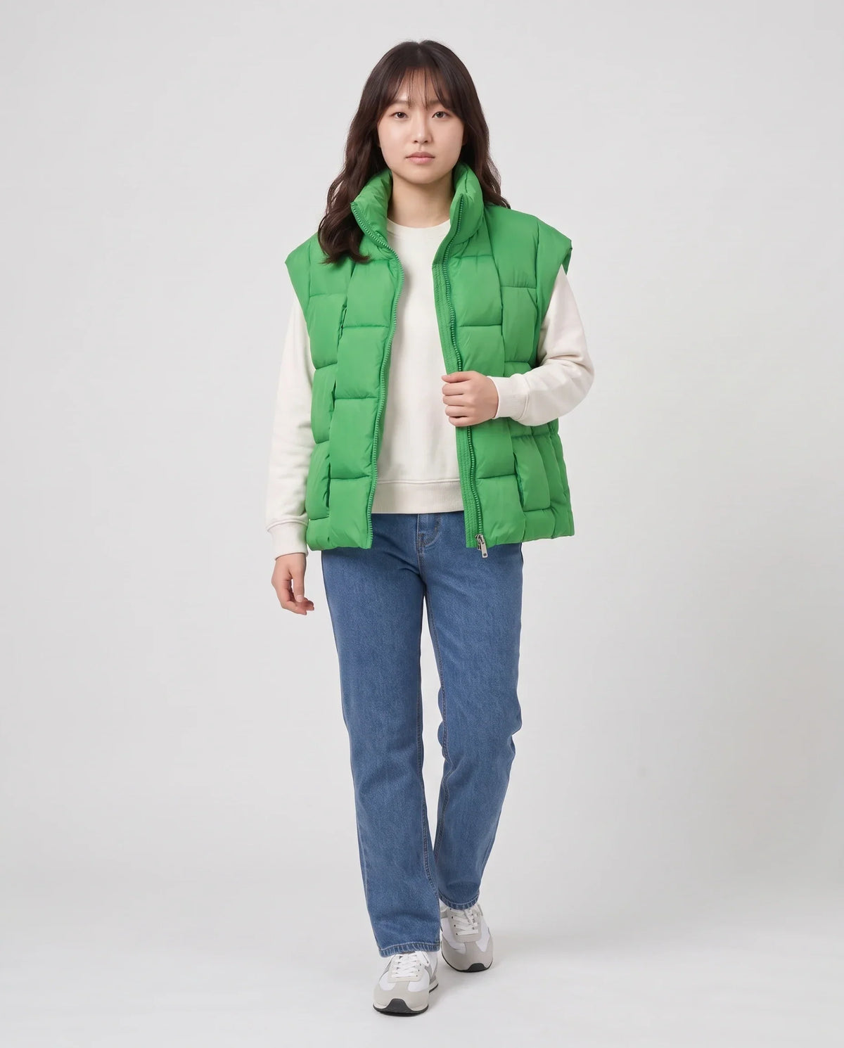 Oversized Quilted Puffer Gilet