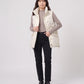 Shiny Puffer Gilet with Funnel Collar