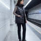 Shiny Puffer Gilet with Funnel Collar