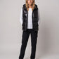 Metallic Hooded Puffer Gilet