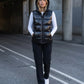 Metallic Hooded Puffer Gilet