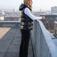 Metallic Hooded Puffer Gilet