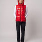 Metallic Hooded Puffer Gilet