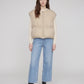 Cocoon Sleeveless Puffer Gilet with Round Neck