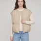 Cocoon Sleeveless Puffer Gilet with Round Neck
