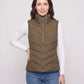 Fitted Sleeveless Puffer Gilet