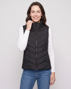 Fitted Sleeveless Puffer Gilet