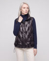 Satin Diamond-Quilted Puffer Gilet