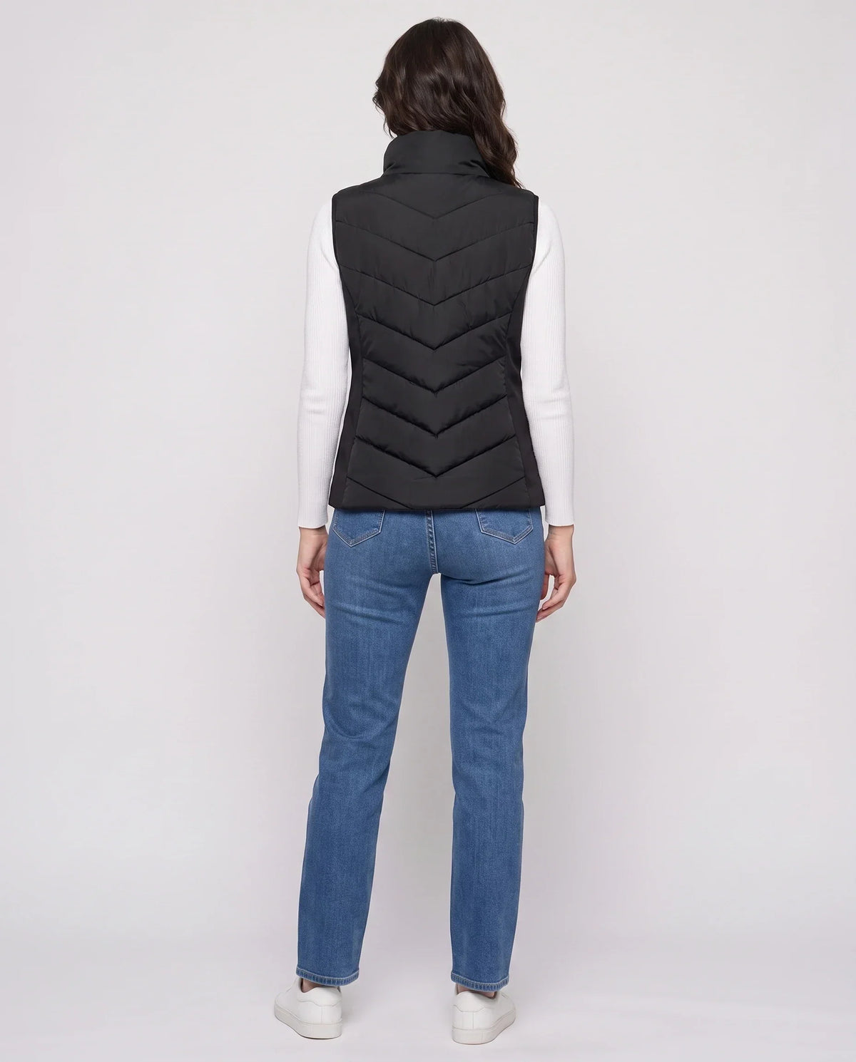 Fitted Sleeveless Puffer Gilet
