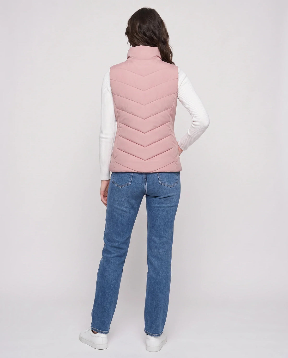 Fitted Sleeveless Puffer Gilet