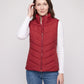 Fitted Sleeveless Puffer Gilet