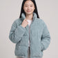Short Corduroy Puffer Jacket