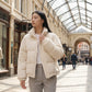 Short Corduroy Puffer Jacket