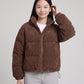 Short Corduroy Puffer Jacket