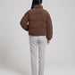 Short Corduroy Puffer Jacket