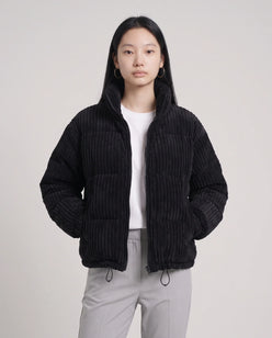 Short Corduroy Puffer Jacket