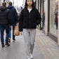 Short Corduroy Puffer Jacket