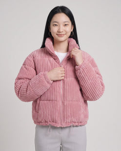 Short Corduroy Puffer Jacket