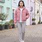 Short Corduroy Puffer Jacket