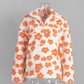 Floral Half-Zip Pullover