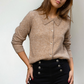 Pointed Collar Cardigan