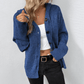 Ribbed V-Neck Button Cardigan