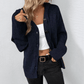 Ribbed V-Neck Button Cardigan