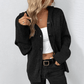 Ribbed V-Neck Button Cardigan
