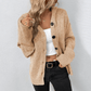 Ribbed V-Neck Button Cardigan