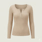Ribbed Henley Top