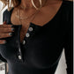 Ribbed Henley Top