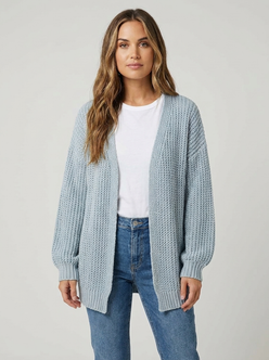 Chunky Open-Front Cardigan