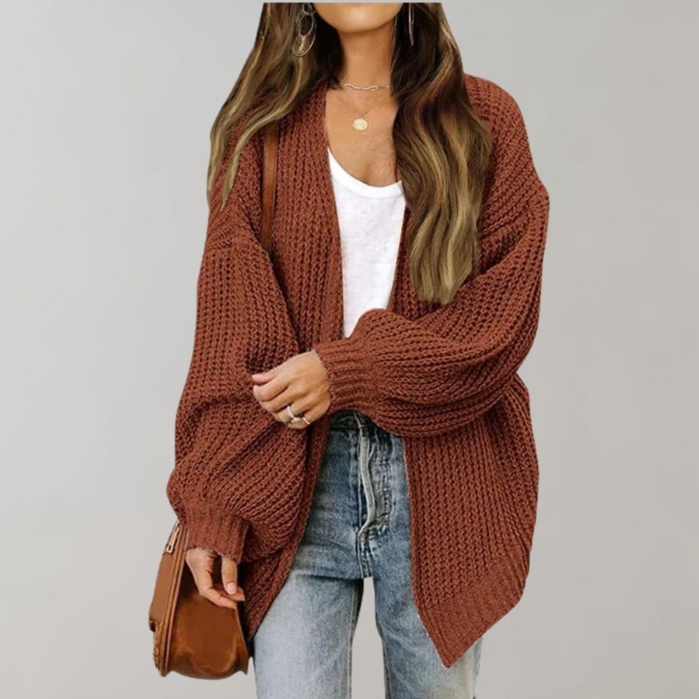 Chunky Open-Front Cardigan