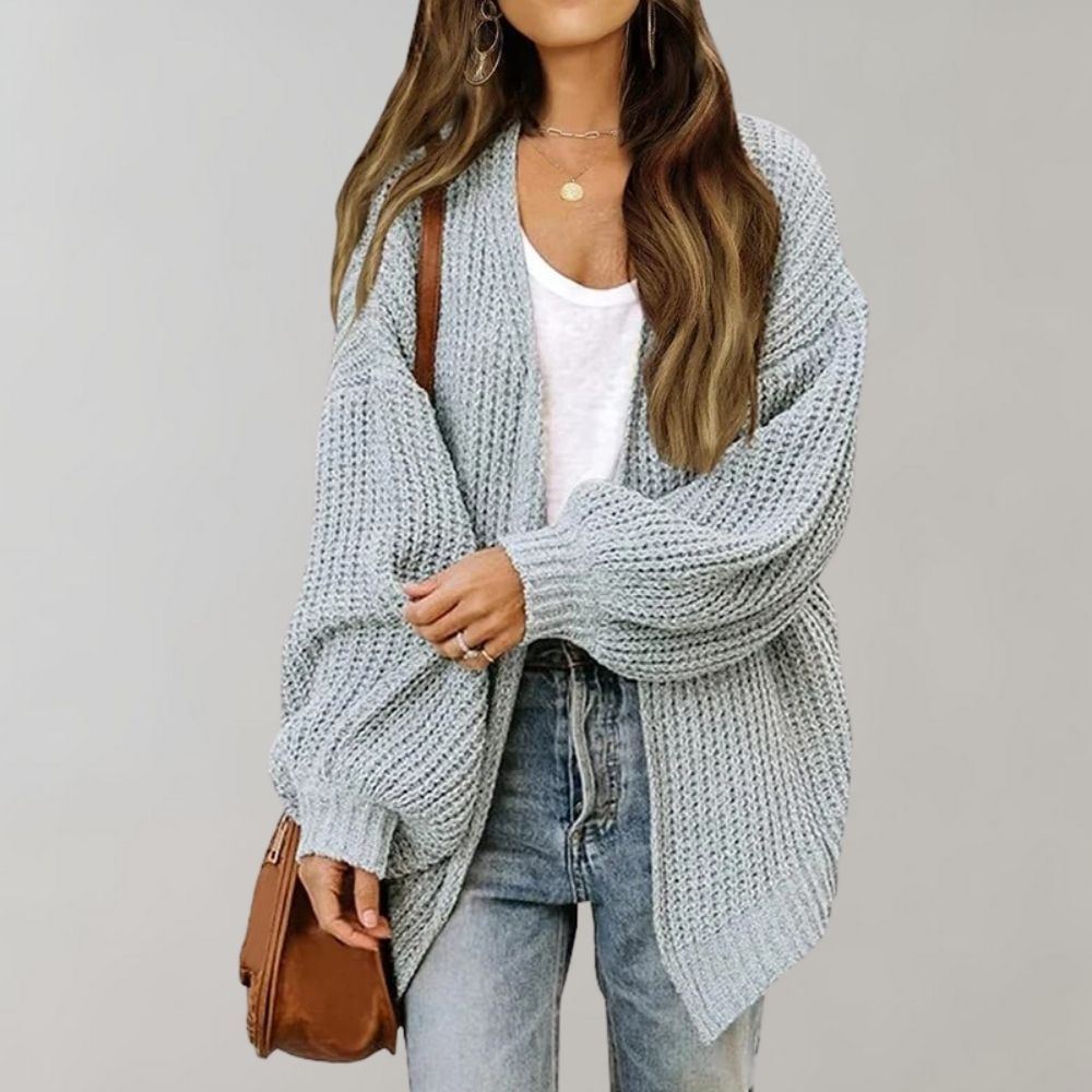 Chunky Open-Front Cardigan