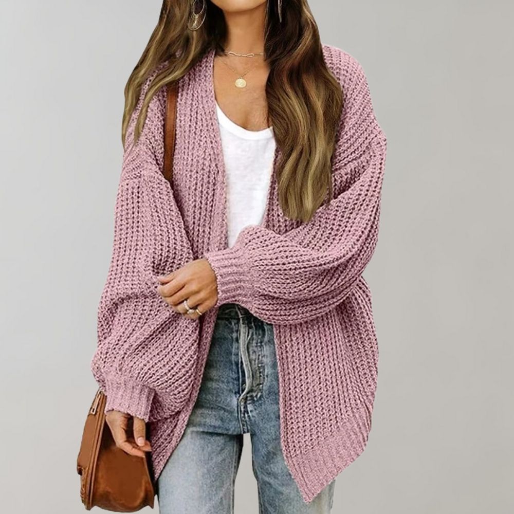 Chunky Open-Front Cardigan
