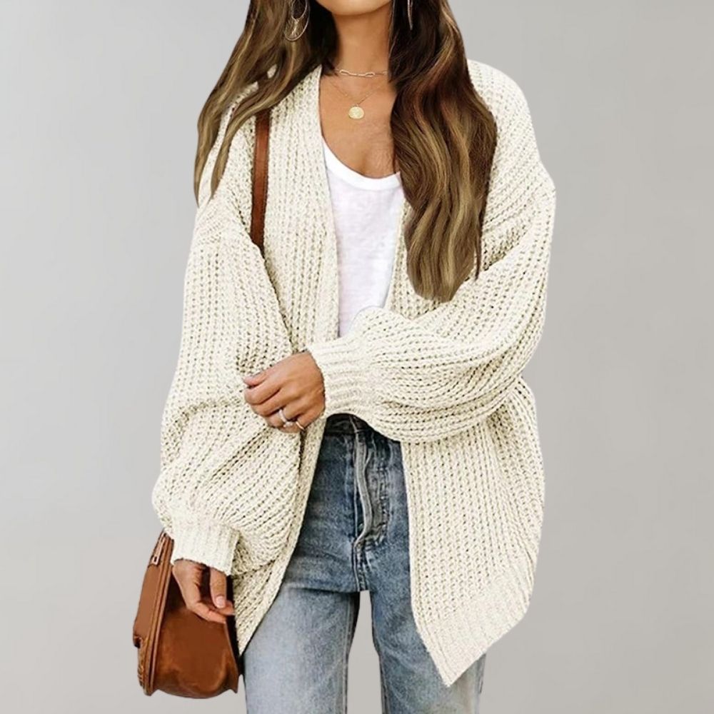 Chunky Open-Front Cardigan